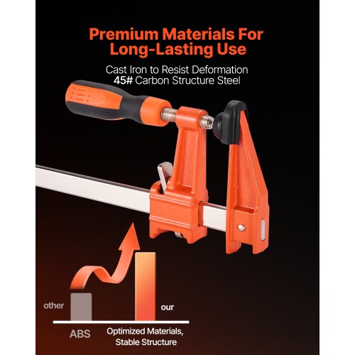 Bar Clamps for Woodworking 2Pack 6 inch and 2Pack 12 inch Lockable