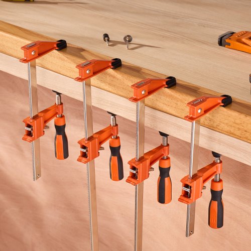 Bar Clamps for Woodworking 2Pack 6 inch and 2Pack 12 inch Lockable