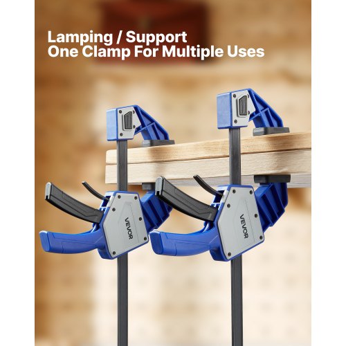 Bar Clamps for Woodworking 2Pack 24 inch OneHanded ClampSpreader