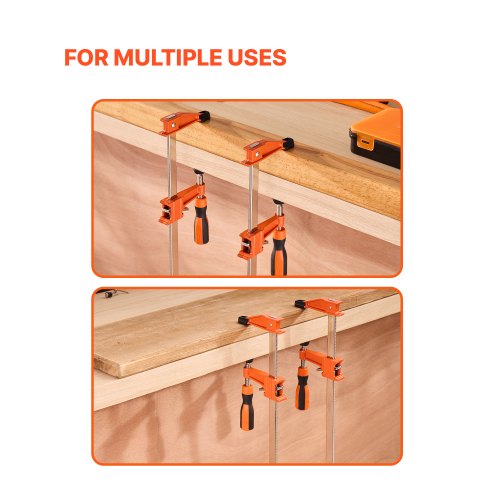 Bar Clamps for Woodworking 2Pack 24 inch Opening Lockable FClamp with 600 lbs