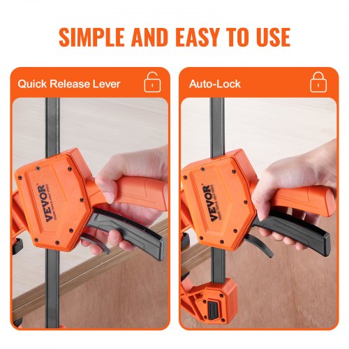 Bar Clamps for Woodworking 2Pack 24 OneHanded ClampSpreader