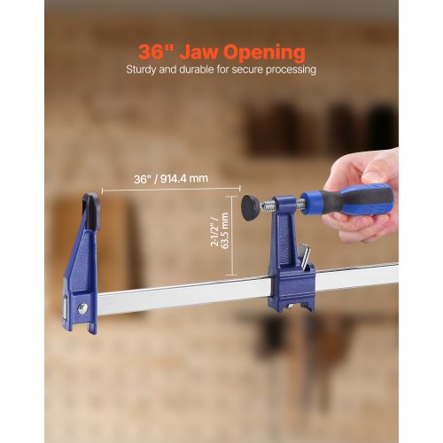 Bar Clamps for Woodworking 2Pack 36 inch Opening Lockable FClamp with 600 lbs