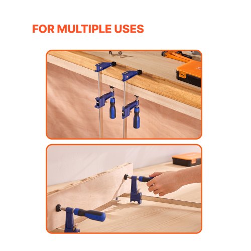 Bar Clamps for Woodworking 2Pack 36 inch Opening Lockable FClamp with 600 lbs