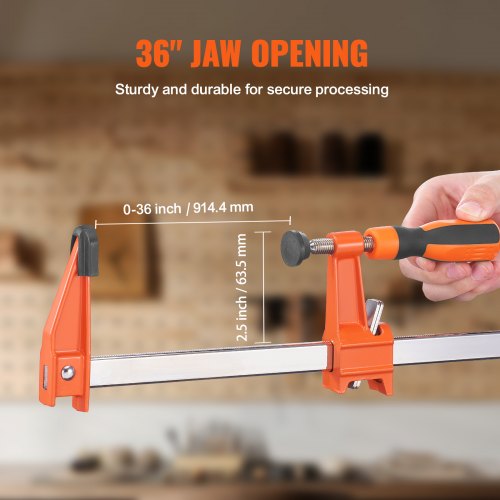 Bar Clamps for Woodworking 2Pack 36 Clamp QuickChange F Clamp with 600