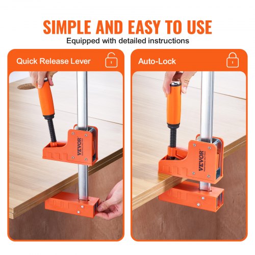 Bar Clamps for Woodworking 2Pack 50 Parallel Clamp Set F Clamp with 1100