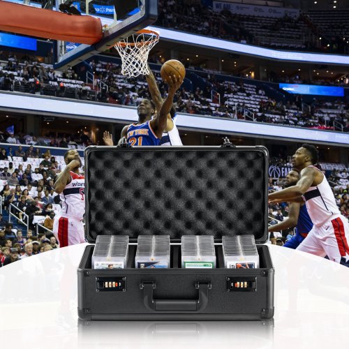 Graded Card Storage Box 4 Slots Graded Sports Cards Holder Carrying Case
