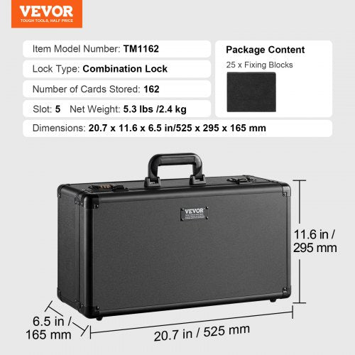 Graded Card Storage Box 5 Slots Graded Sports Cards Holder Carrying Case