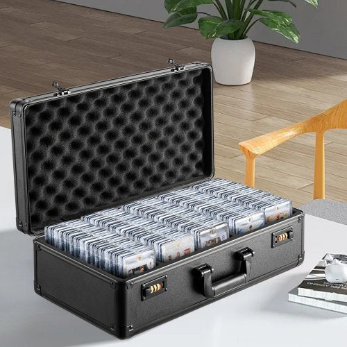 Graded Card Storage Box 5 Slots Graded Sports Cards Holder Carrying Case