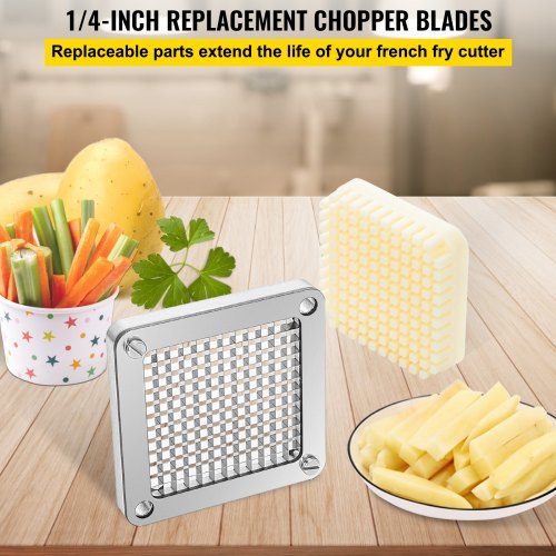 Replacement Chopper Blade 14 inch 3 PCS French Fry Blade Assembly with 6