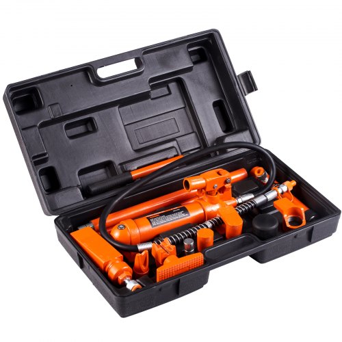 4 Ton Porta Power Kit Portable Hydraulic Jack with 39 ft1.2 m Oil Hose