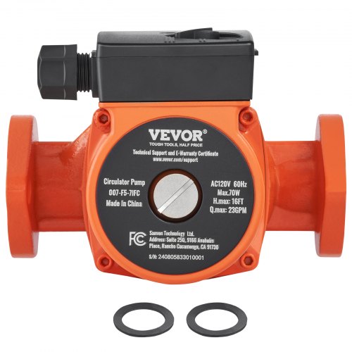 007F57IFC Hot Water Recirculating Pump 110V 70W 23 GPM Hot Water