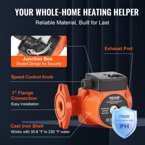 UPS1558FC Hot Water Recirculating Pump 110V 82W 17 GPM Hot Water