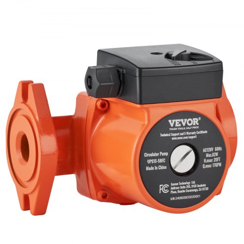 UPS1558FC Hot Water Recirculating Pump 110V 82W 17 GPM Hot Water