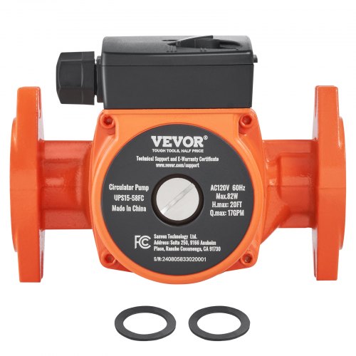 UPS1558FC Hot Water Recirculating Pump 110V 82W 17 GPM Hot Water