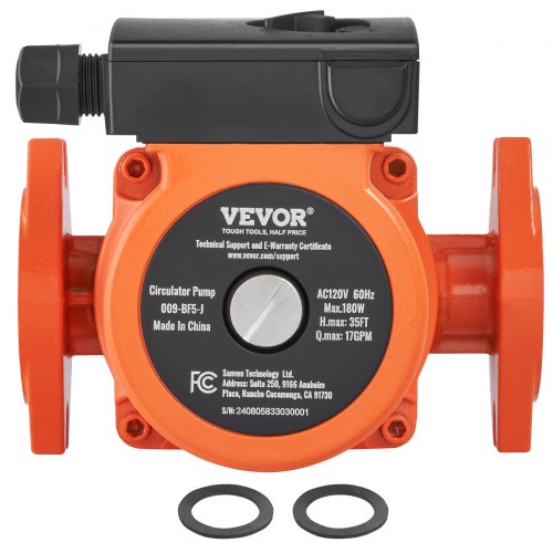 009BF5J Hot Water Recirculating Pump 110V 180W 17 GPM Hot Water