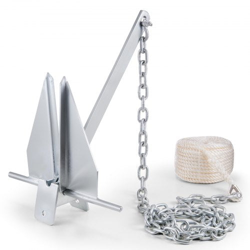 Fluke Style Anchor Kit 13 LBS HotDipped Galvanized Steel Fluke Anchor with 79