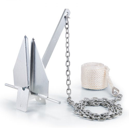 Fluke Style Anchor Kit 8.5 LBS HotDipped Galvanized Steel Fluke Anchor