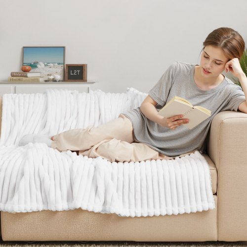Fleece Throw Blanket 50 x 60 Inches 1270 x 1524 mm Flannel Fleece Cozy