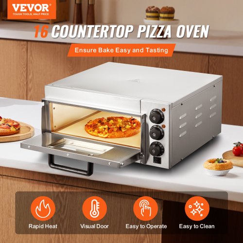 Commercial Countertop Pizza Oven Electric Pizza Oven for 16 Pizza Indoor –