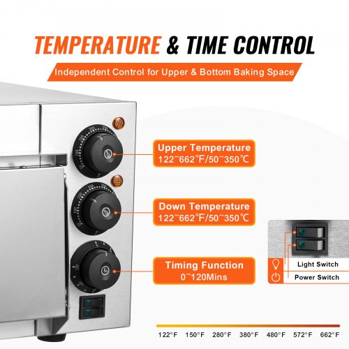 Commercial Countertop Pizza Oven Electric Pizza Oven for 16 Pizza Indoor –