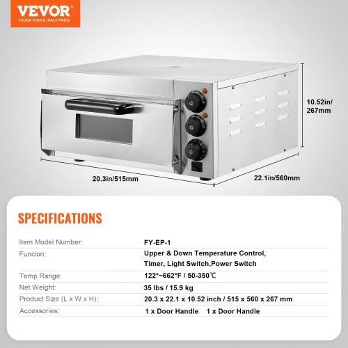 Commercial Countertop Pizza Oven Electric Pizza Oven for 16 Pizza Indoor –