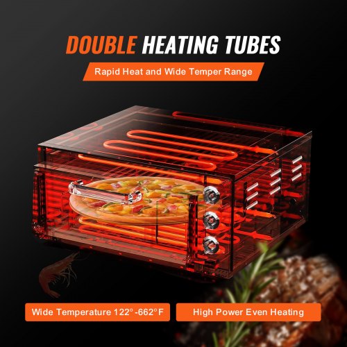 Commercial Countertop Pizza Oven Electric Pizza Oven for 14 Pizza Indoor –