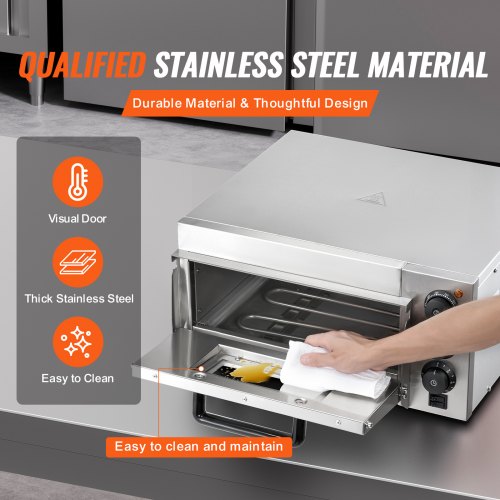 Commercial Countertop Pizza Oven Electric Pizza Oven for 14 Pizza Indoor –