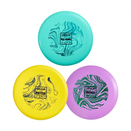 Disc Golf Set 3 Pack Starter Beginners Flying Discs For Fullbody Strength