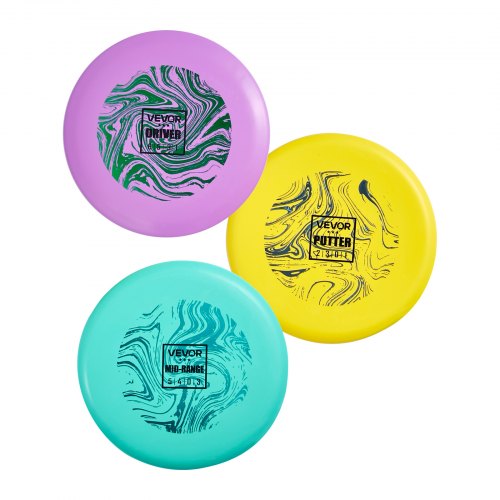 Disc Golf Set 3 Pack Starter Beginners Flying Discs For Fullbody Strength