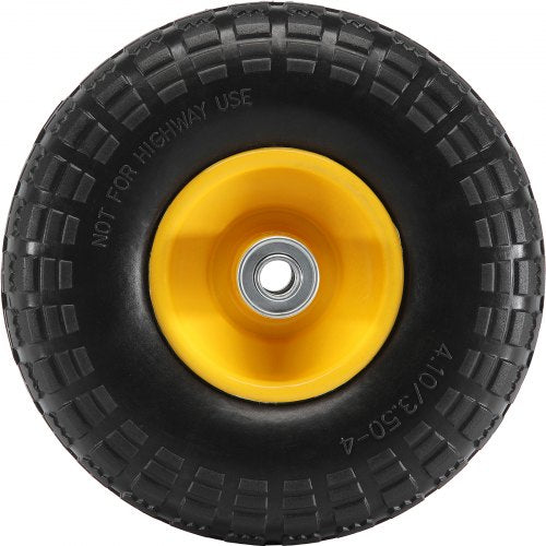 Solid PU RunFlat Tire Wheel 10 2Pack 400 lbs Dynamic Load 450 lbs