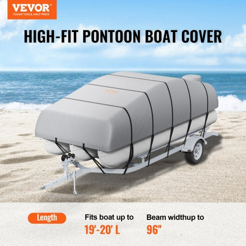Pontoon Boat Cover 1920 Waterproof Trailerable Pontoon Cover 800D