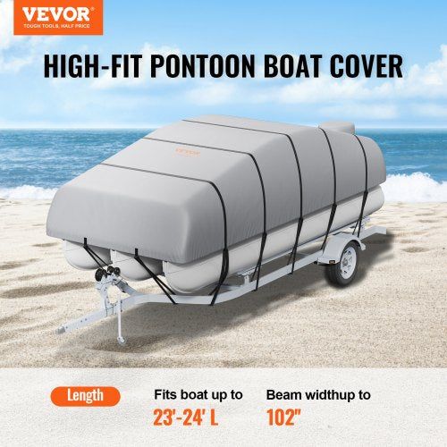 Pontoon Boat Cover 2324 Waterproof Trailerable Pontoon Cover 800D