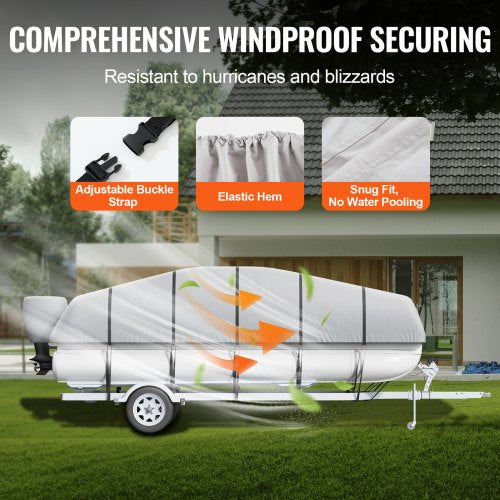 Pontoon Boat Cover 2324 Waterproof Trailerable Pontoon Cover 800D
