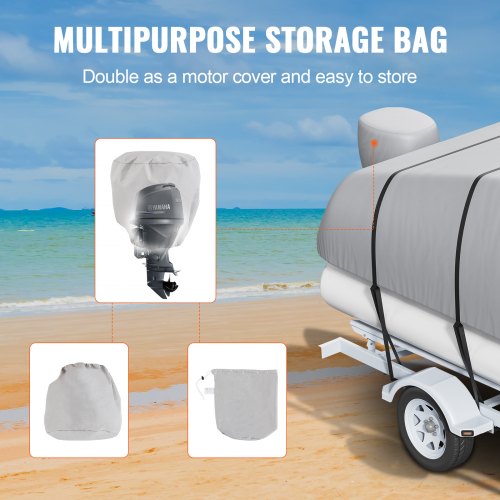 Pontoon Boat Cover 2324 Waterproof Trailerable Pontoon Cover 800D