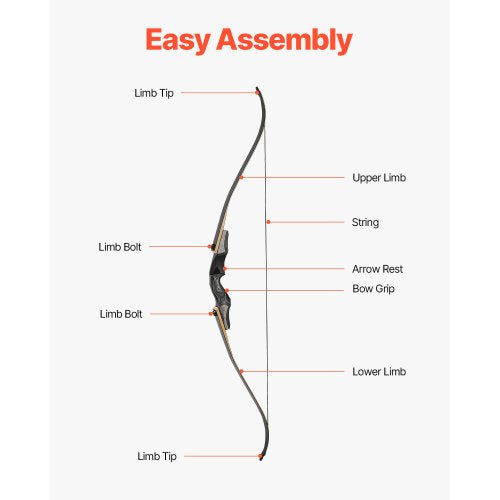 Recurve Bow And Arrows Kit 60 Inch Wooden Takedown Bows Right Handed Ergonomic