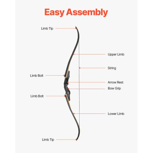 Recurve Bow and Arrows Kit 60 inch Wooden Takedown Bows Right Handed