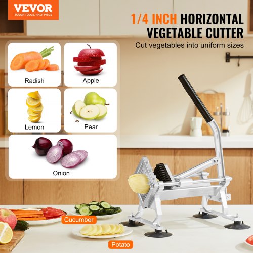 Commercial Vegetable Slicer 14 inch Fruit Slicer Stainless Steel and Aluminum