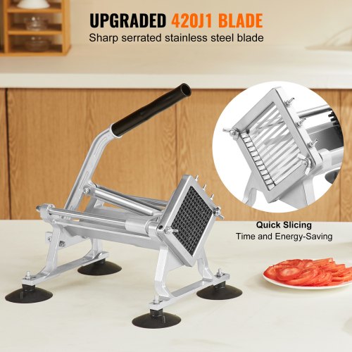 Commercial Vegetable Slicer 14 inch Fruit Slicer Stainless Steel and Aluminum