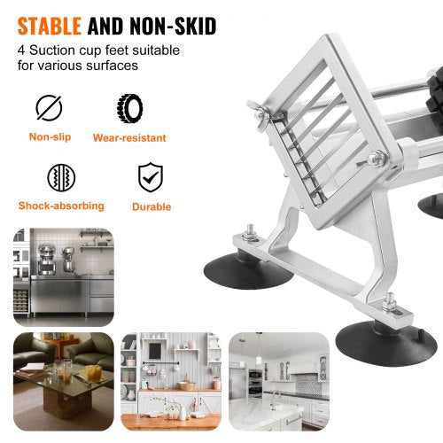 Commercial Vegetable Slicer 12 inch Fruit Slicer Stainless Steel and Aluminum