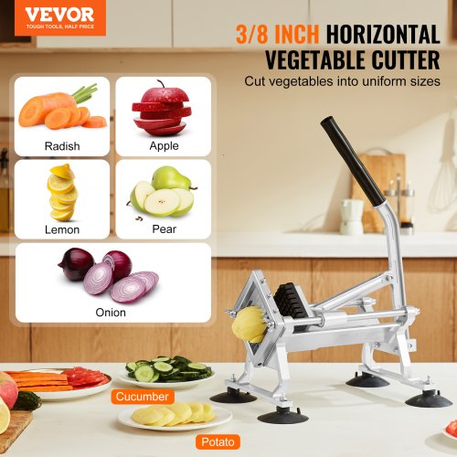 Commercial Vegetable Slicer 38 inch Fruit Slicer Stainless Steel and Aluminum