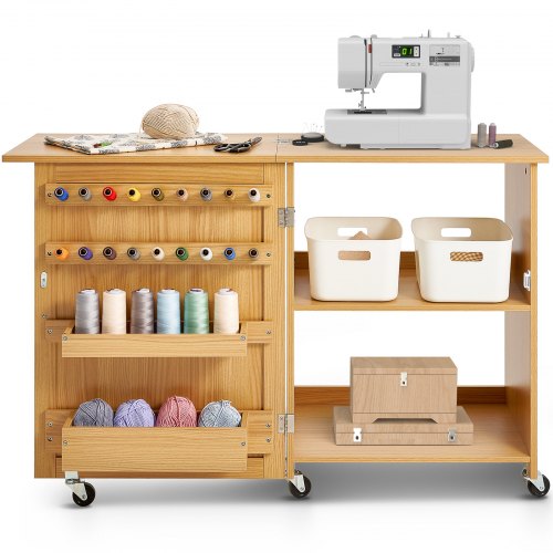 Folding Sewing Table Multipurpose Sewing Machine Table with Compact Design