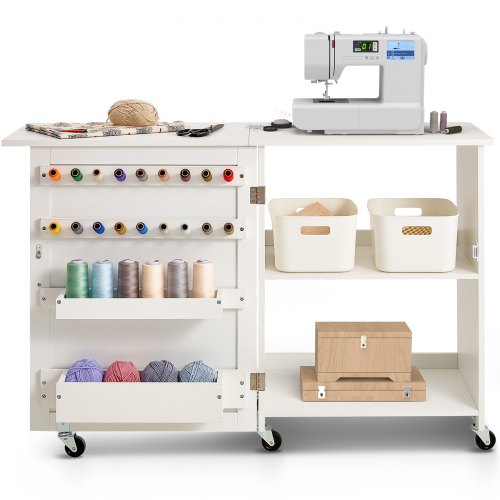 Folding Sewing Table Multipurpose Sewing Machine Table with Compact Design