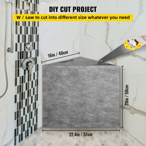Tile Shower Seat 224 x 16 x 20 Ready to Tile Shower Seat Factory