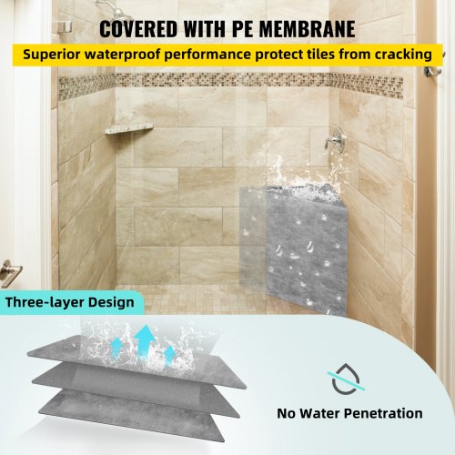 Tile Shower Seat 224 x 16 x 20 Ready to Tile Shower Seat Factory