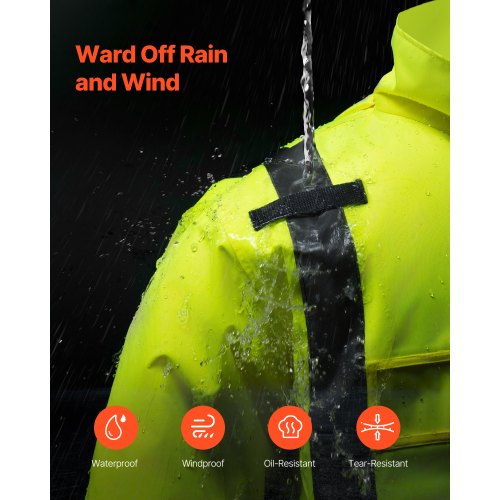 High Visibility Reflective Safety Jacket Waterproof Safety Hoodie Work