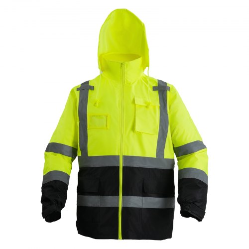 High Visibility Reflective Safety Jacket Waterproof Safety Hoodie Work