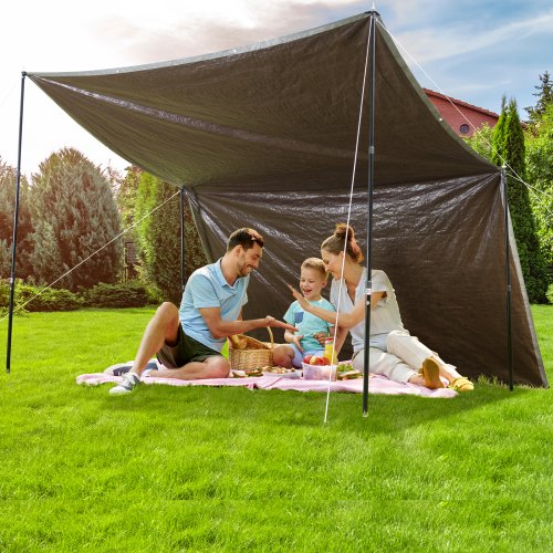Tarp Waterproof 16x20 ft Plastic Poly Tarp Cover 10 Mil Multi Purpose Tear