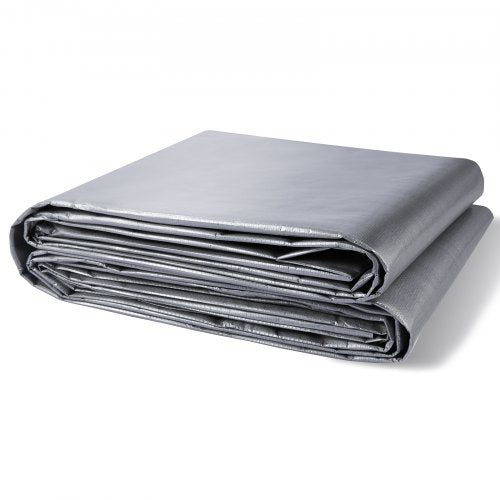 Tarp Waterproof 16x20 ft Plastic Poly Tarp Cover 10 Mil Multi Purpose Tear