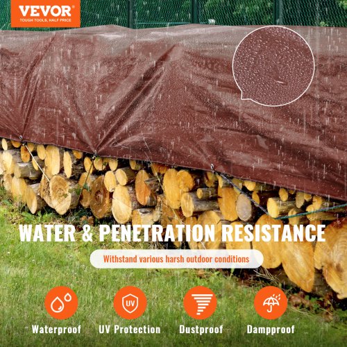 Tarp 20x40 ft 16 Mil Extra Thick Waterproof Poly Plastic Tarps Cover