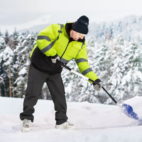 High Visibility Reflective Safety Jacket Waterproof Winter Hoodie Work